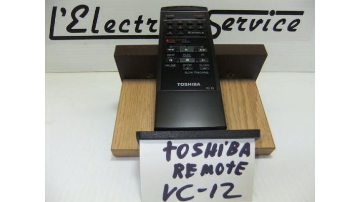 Toshiba  VC-12 VCR  remote control  .